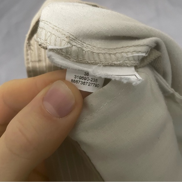 Nike Golf Shorts Dri Fit Performance Beige Brown Athletic Mens Size 38 Striped - Picture 5 of 8